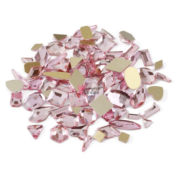 Cristale pentru unghii Marquise, 10 bucati Cod MQ065 Roz (Pink)